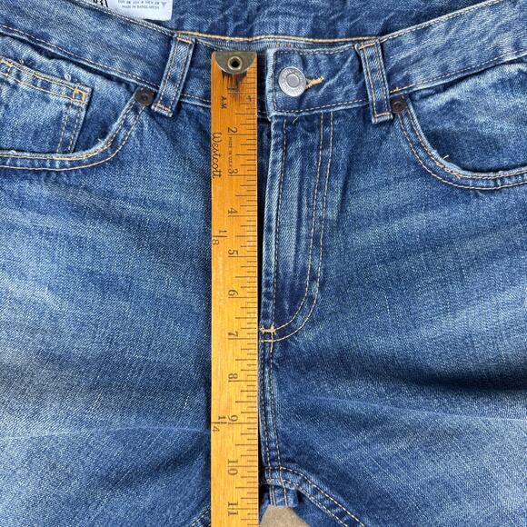 Zara Women’s Bootcut Flare Jeans Size 4 Blue Denim High Rise 100% Cotton - Picture 10 of 12